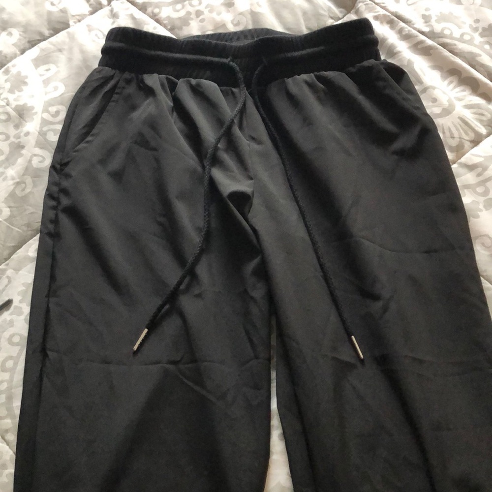 black joggers